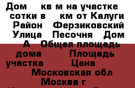 Дом 60 кв.м на участке 24 сотки в 10 км от Калуги › Район ­ Ферзиковский › Улица ­ Песочня › Дом ­ 28А › Общая площадь дома ­ 60 › Площадь участка ­ 24 › Цена ­ 1 400 000 - Московская обл., Москва г. Недвижимость » Дома, коттеджи, дачи продажа   . Московская обл.,Москва г.